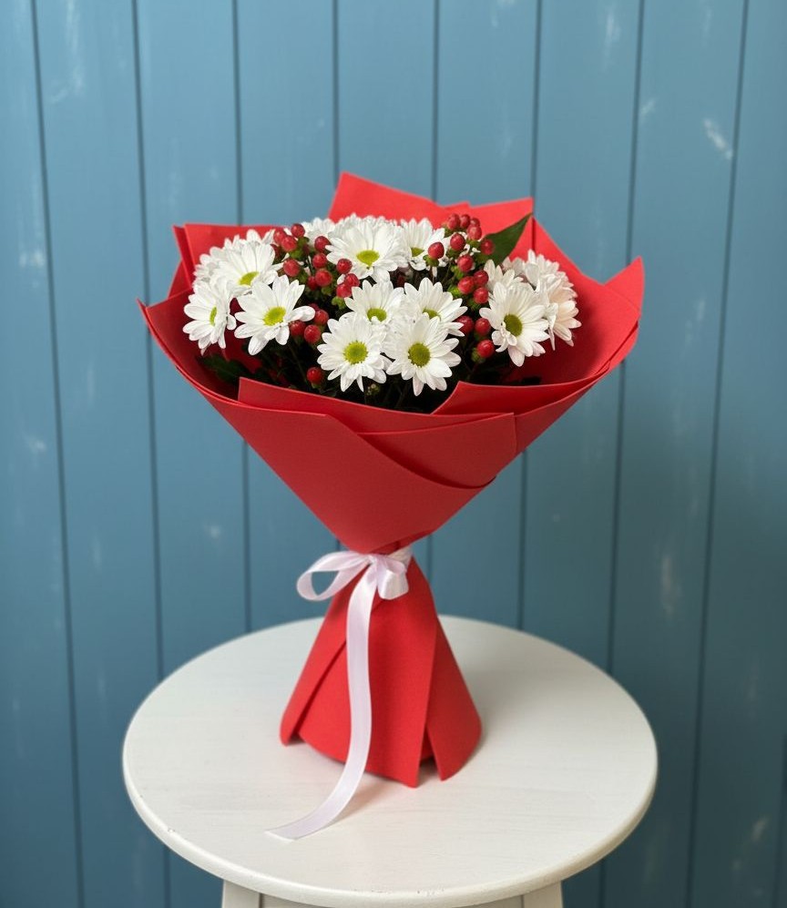 Букет цветов из: Хризантемы в Залесово