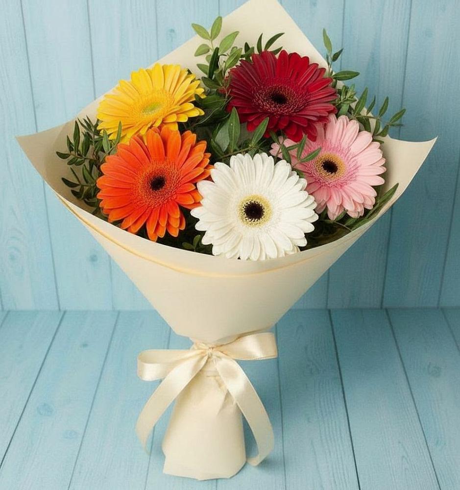 Букет цветов из: Герберы в Залесово