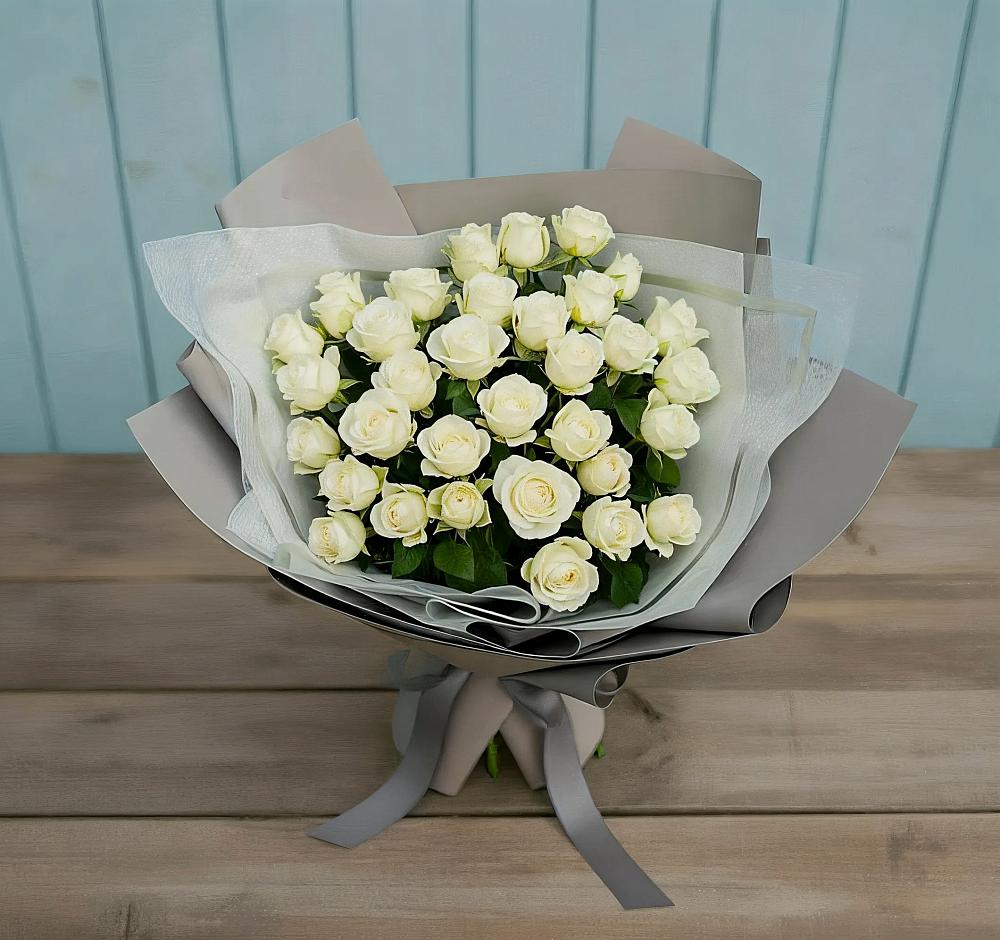 Букет Белоснежная нежность в Залесово