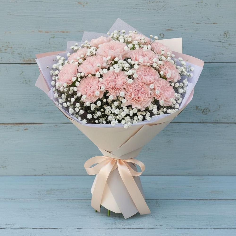 Букет цветов из: Гвоздики в Залесово