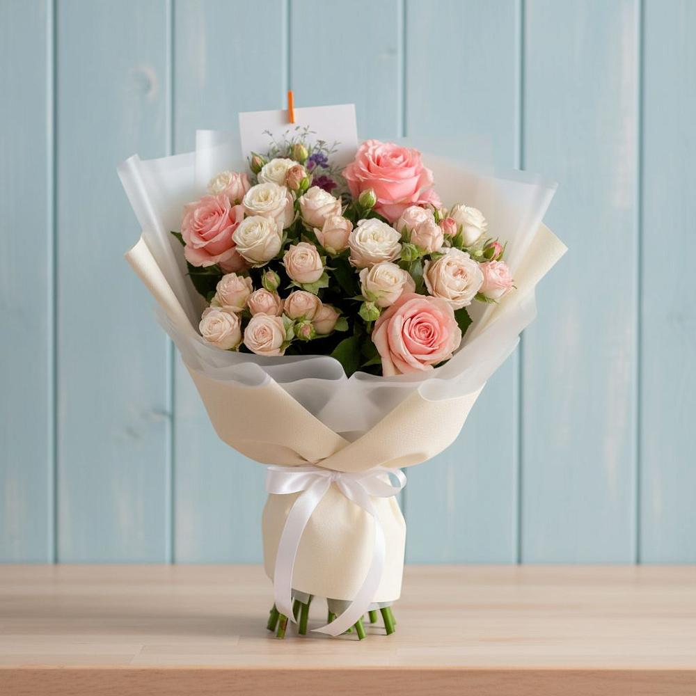 Букет цветов из: Розы в Залесово