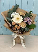 Букет цветов из:  Герберы и Хризантемы в Залесово