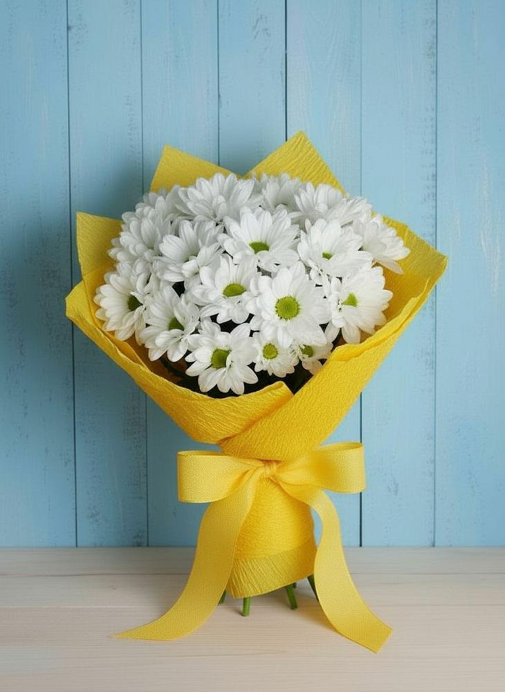 Букет цветов из: Хризантемы в Залесово