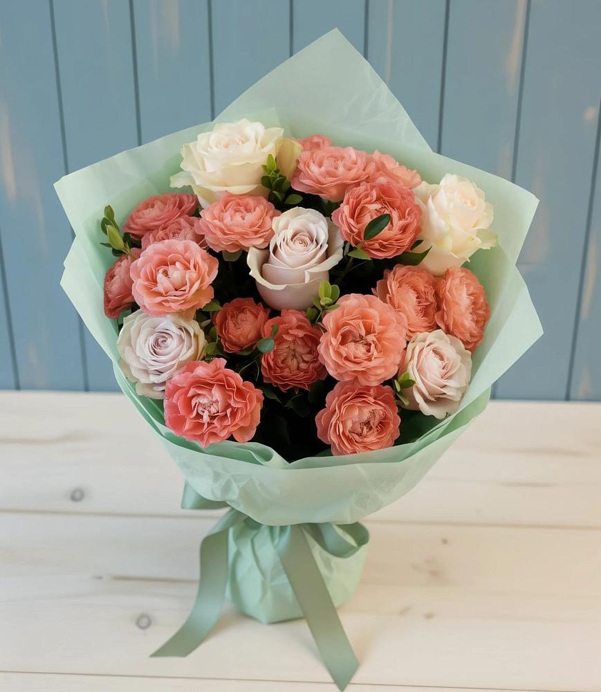 Букет цветов из: Розы в Залесово