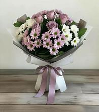 Букет цветов из:  Хризантемы и Розы #REPLACE_PRED# Залесово