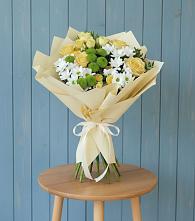 Букет цветов из:  Хризантемы и Розы #REPLACE_PRED# Залесово