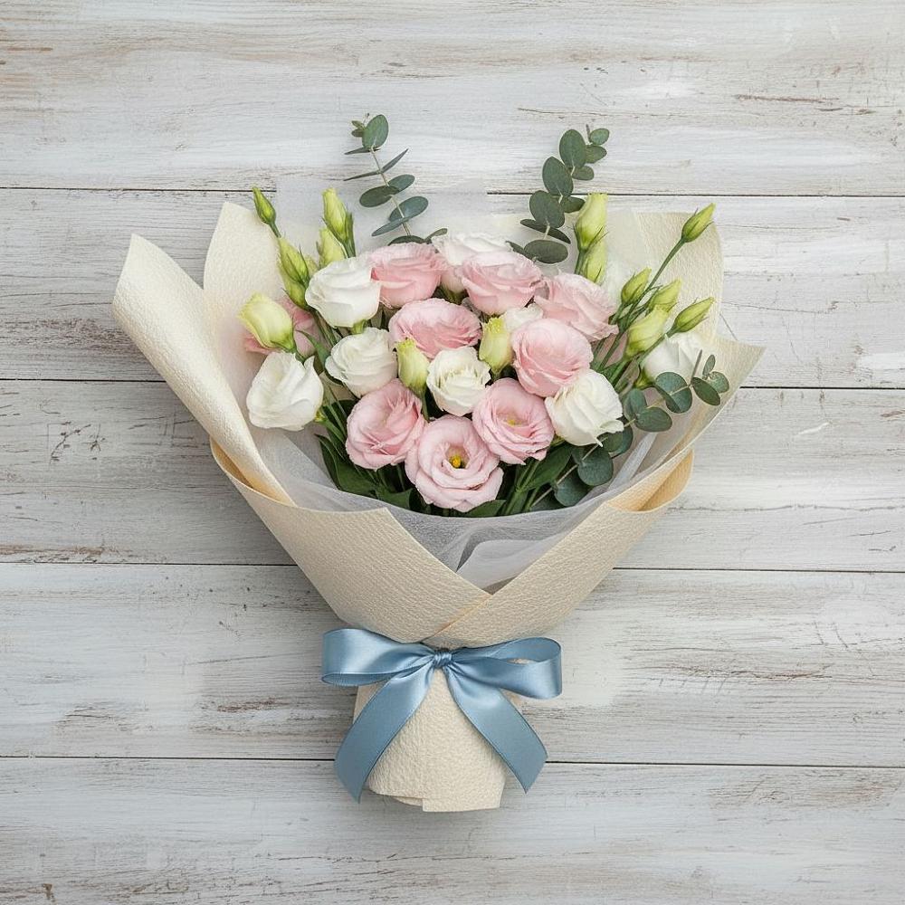 Букет цветов из: Лизиантусы в Залесово